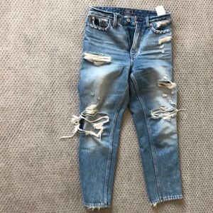 Abercrombie ultra high rise mom jeans
